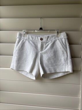Lilly Pulitzer White Textured dress Shorts size 2